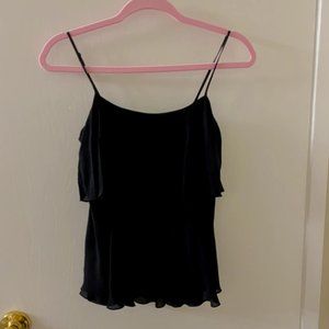 Bcbgmaxazria Size XS Black Chiffon Tank Top Size XS